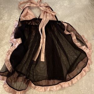 2 PC VICTORIAS SECRET TEDDY & PANTIES W/SATIN BOW SMALL